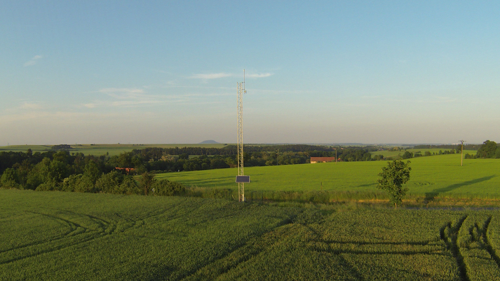 Letecká fotografie z června 2013